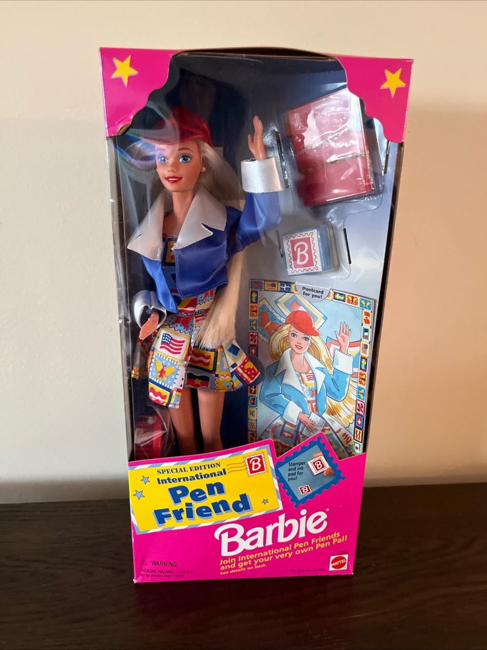 Vintage 1995 NIB Barbie Special Edition International Pen Friend